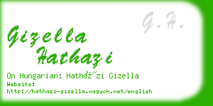 gizella hathazi business card